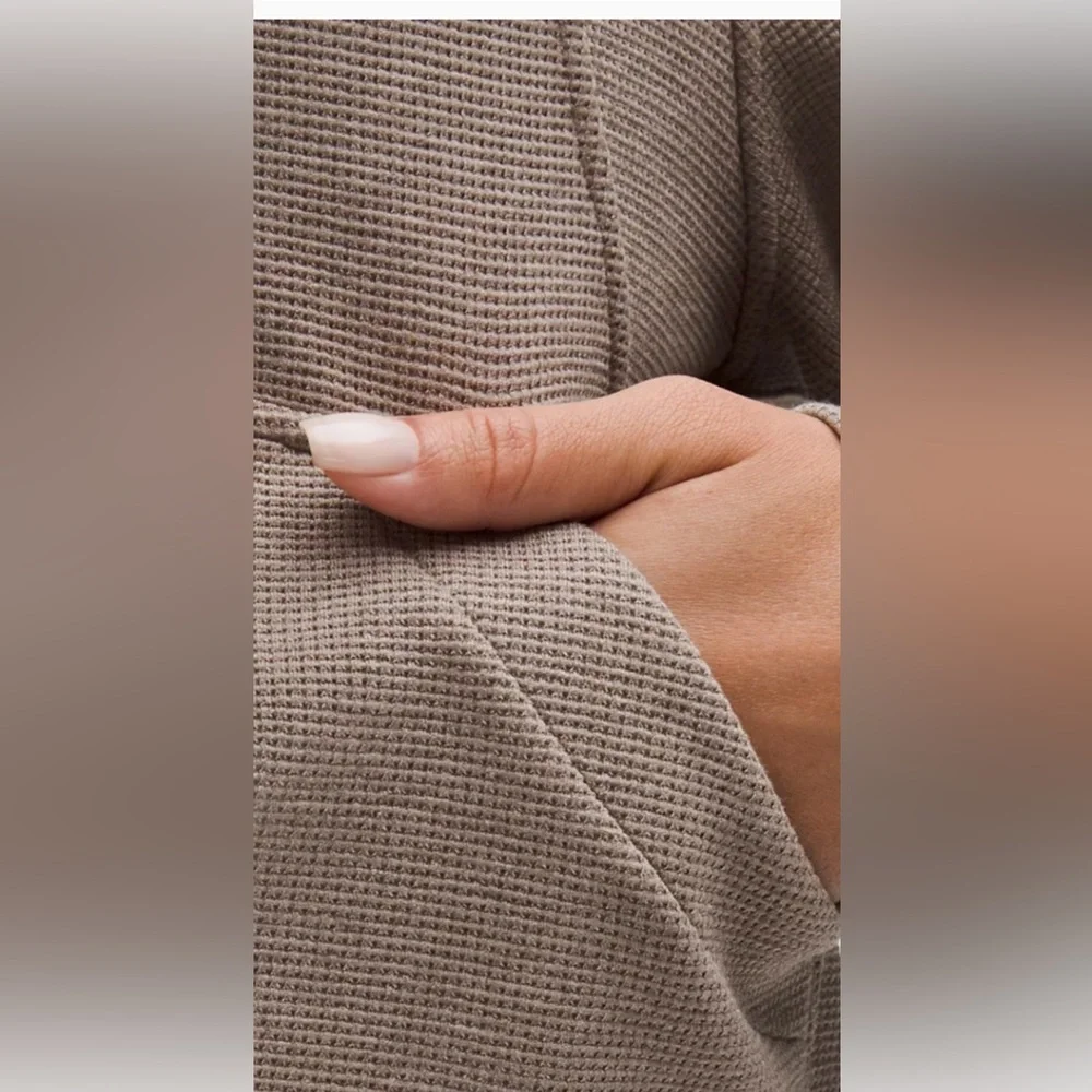 lululemon Scuba waffle Mid Rise Wide-Leg Pant & Jacket - Picture 6 of 16